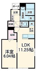 間取図画像 1LDK