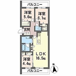 間取図画像 3LDK