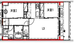 間取図画像 2LDK