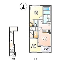 間取図画像 2LDK