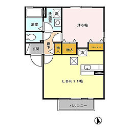 間取図画像 1LDK