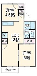 間取図画像 2LDK