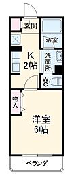 間取図画像 1K