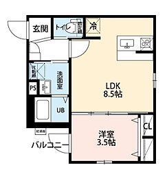 間取図画像 1LDK