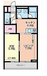 間取図画像 1LDK
