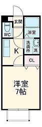間取図画像 1K