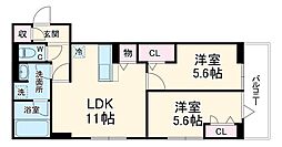 間取図画像 2LDK