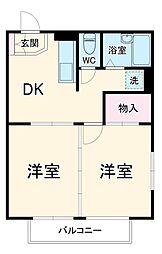 間取図画像 2DK