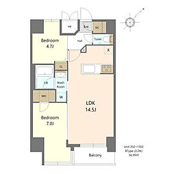 間取図画像 2LDK