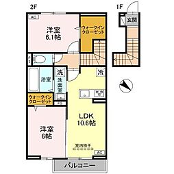 間取図画像 2LDK
