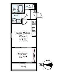 間取図画像 1LDK