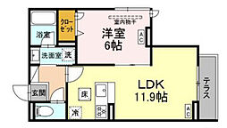 間取図画像 1LDK