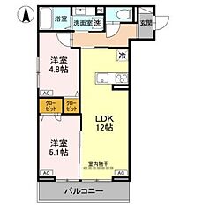 間取図画像 2LDK