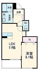 間取図画像 1LDK