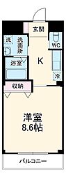間取図画像 1K