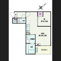 間取図画像 1LDK