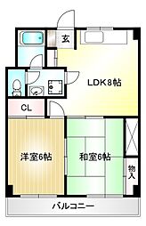 間取図画像 2LDK