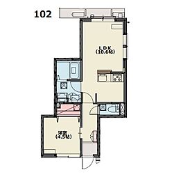 間取図画像 1LDK
