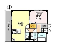 間取図画像 1LDK