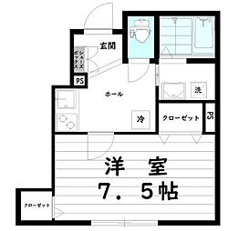 Ｐｒｅｃｉｏｕｓ 102 1階1Kの間取り