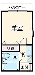 間取図画像 1K