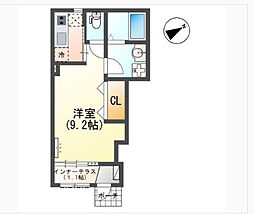 Bon Lyon (ボンリヨン) 1Kの間取図画像