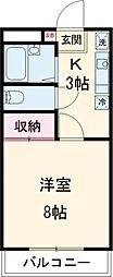 サンルームますだ 1Kの間取図画像
