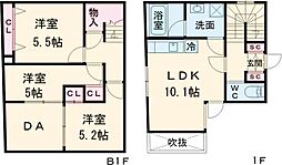 BLANCCOURT武蔵小山 3LDKの間取図画像