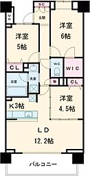 ソアラノーム荻窪天沼 3LDKの間取図画像