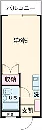 エスクロープラザ ワンルームの間取図画像
