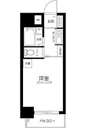 スカイコート下高井戸 ワンルームの間取図画像