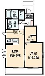 メゾン・ド・イヴェール 1LDKの間取図画像