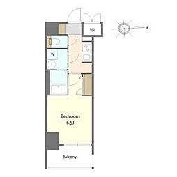 S-RESIDENCE名駅北alesia(アレシア) 1Kの間取図画像