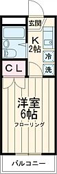 プライムホームズ132 3階1Kの間取り