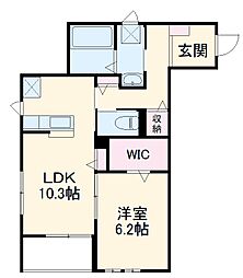 東葉高速鉄道 飯山満駅 徒歩2分の賃貸アパート 3階1LDKの間取り