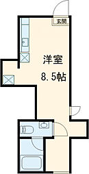 JR中央線 西荻窪駅 徒歩8分の賃貸アパート 1階1DKの間取り