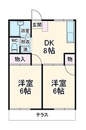 間取図画像 2DK
