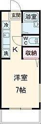 セラヴィ吉祥寺II 1階1Kの間取り