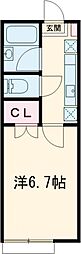 都営新宿線 一之江駅 徒歩7分の賃貸アパート 1階1Kの間取り