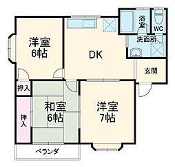 間取図画像 3DK