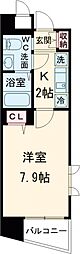 JR中央線 高円寺駅 徒歩10分の賃貸マンション 5階1Kの間取り