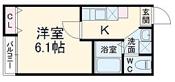 間取図画像 1K