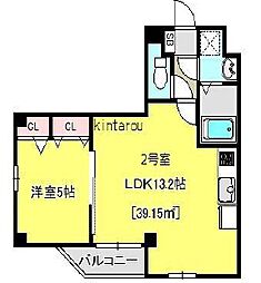 ＭａｘｉｍａｓI 4階1LDKの間取り