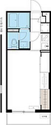 リブリ・ルームス新千葉 3階1Kの間取り
