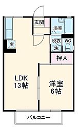 間取図画像 1LDK