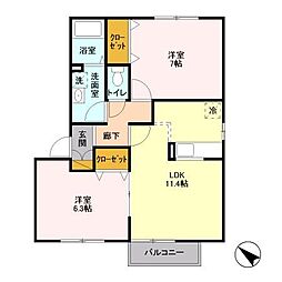 間取図画像 2LDK