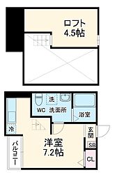 JR総武線 稲毛駅 徒歩15分の賃貸アパート 1階ワンルームの間取り
