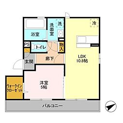 JR総武線 幕張駅 徒歩12分の賃貸アパート 3階1LDKの間取り