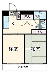 間取図画像 2DK
