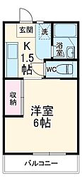 間取図画像 1K